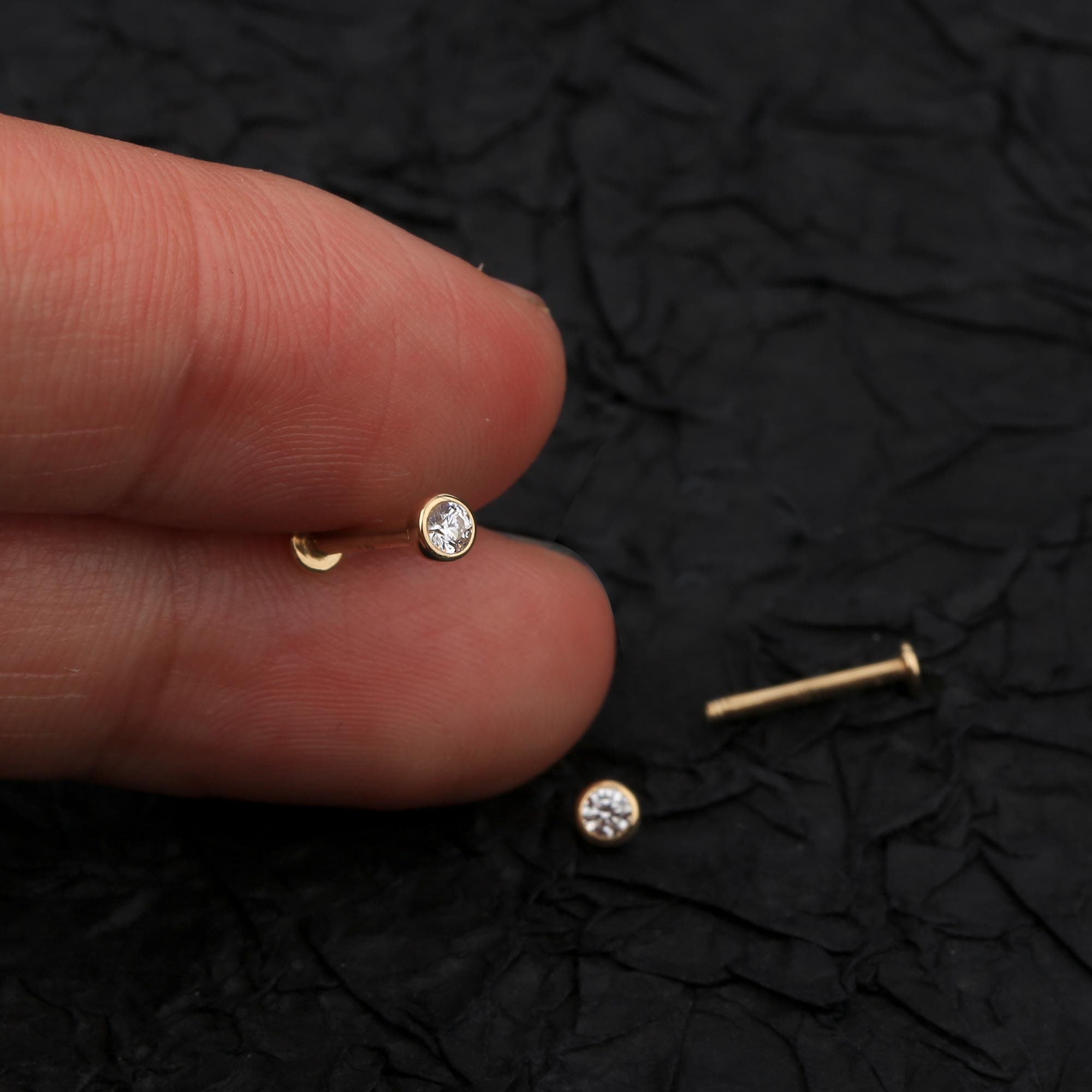 ◆STONEHENgE◆ 14K Cubic Piercing SA24D31U Single Designer fashion, Seoul-fully created | W Concept