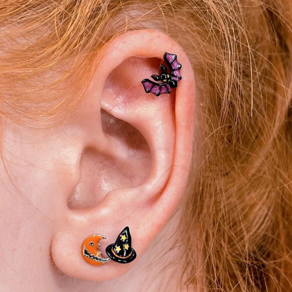 Halloween cartilage earring sale