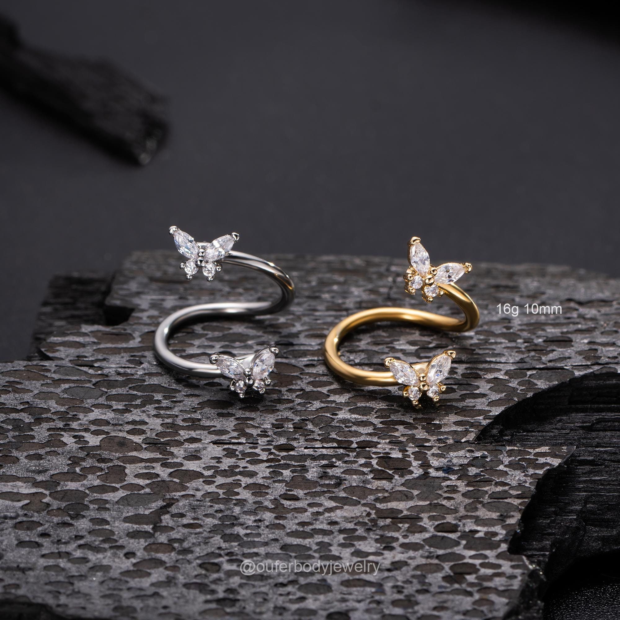 [wingbling] 925Silver☆Grania Twist earrings 925 Solid Sterling Silver Twisted Tear Drop Earrings