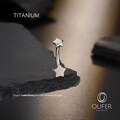 14G 10mm Titanium Star Shape Belly Ring – Curved Barbell, Internally Threaded Navel Piercing Jewelry, 1pc, Gift