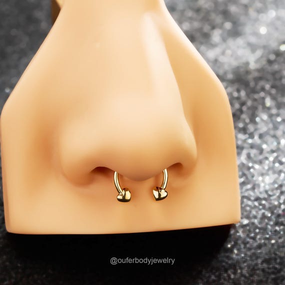 PIERCING DA CAPEZZOLO A FORMA DI CUORE - Macedonia Jewels Piercing