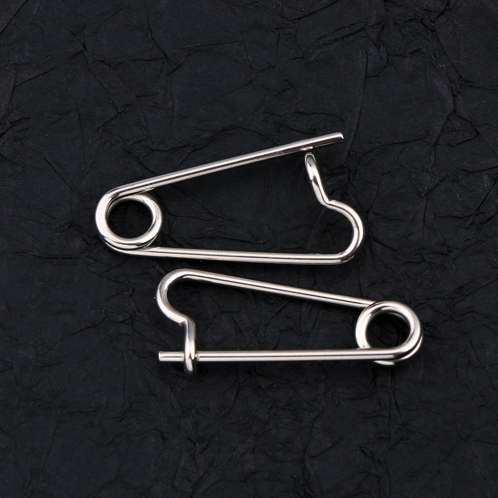 2pcs 316L Stainless Steel 14G Safety Pin Nipple Barbell Etsy