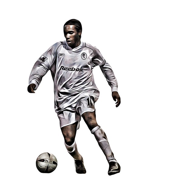 Jay Jay Okocha Bolton Wanderers Fc Legend Print A3 Free Etsy