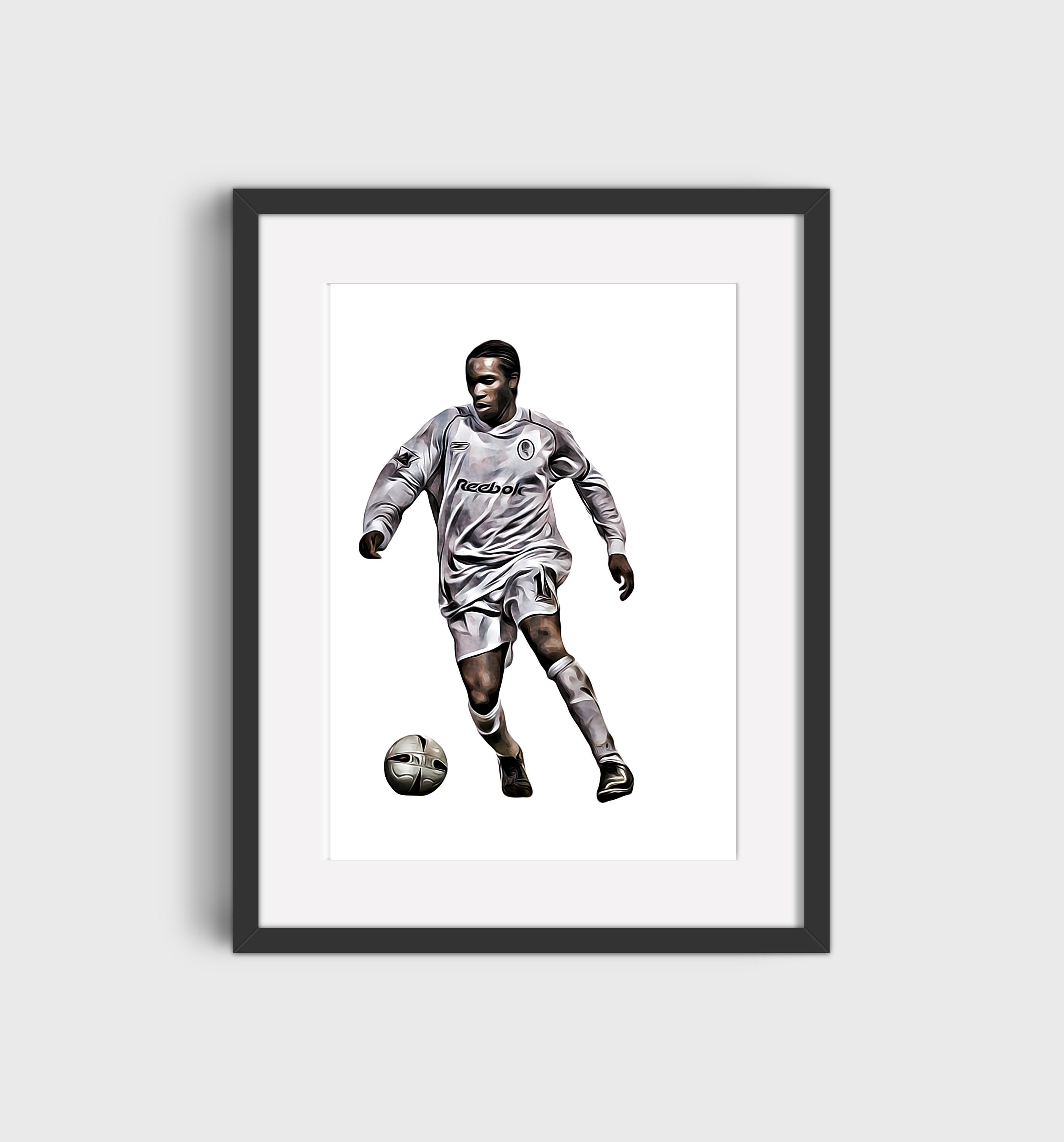Jay Jay Okocha Bolton Wanderers Fc Legend Print A3 Free Etsy