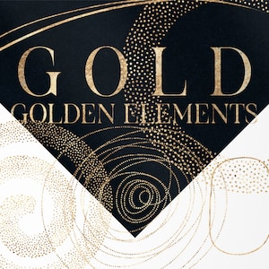 Gold, goldene Elemente png, Goldene Clipart, Goldfolie, Hochzeit Clipart