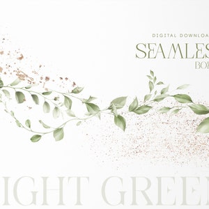 Bordure florale, bordure transparente, bordure de verdure légère, aquarelle, carte d'invitation de mariage, clipart floral numérique PNG, téléchargement numérique