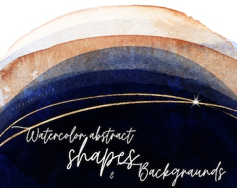 Aquarel abstracte vormen en backgraund, digitale print, digitale clipart PNG