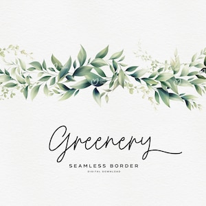 Bordure de feuillage de verdure, feuilles vertes, bordure bohème, carte d'invitation de mariage, clipart floral numérique PNG, téléchargement numérique