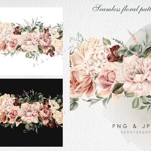 Seamless Floral Patterns | Digital Paper | Watercolor Vintage Flowers ...