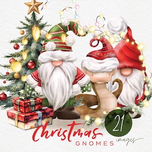 Natal Gnome clipart, Natal clipart PNG, Natal sublimação Inverno gnomo gráficos, Natal cobras, bordas, uso comercial