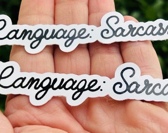 Language Sarcasm Sticker