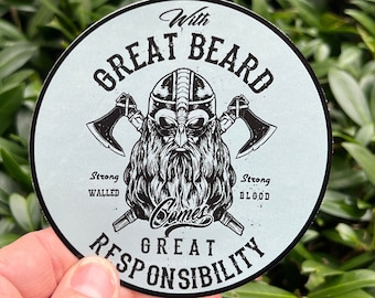 Viking Beard Sticker