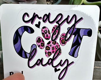 Crazy Cat Lady Sticker