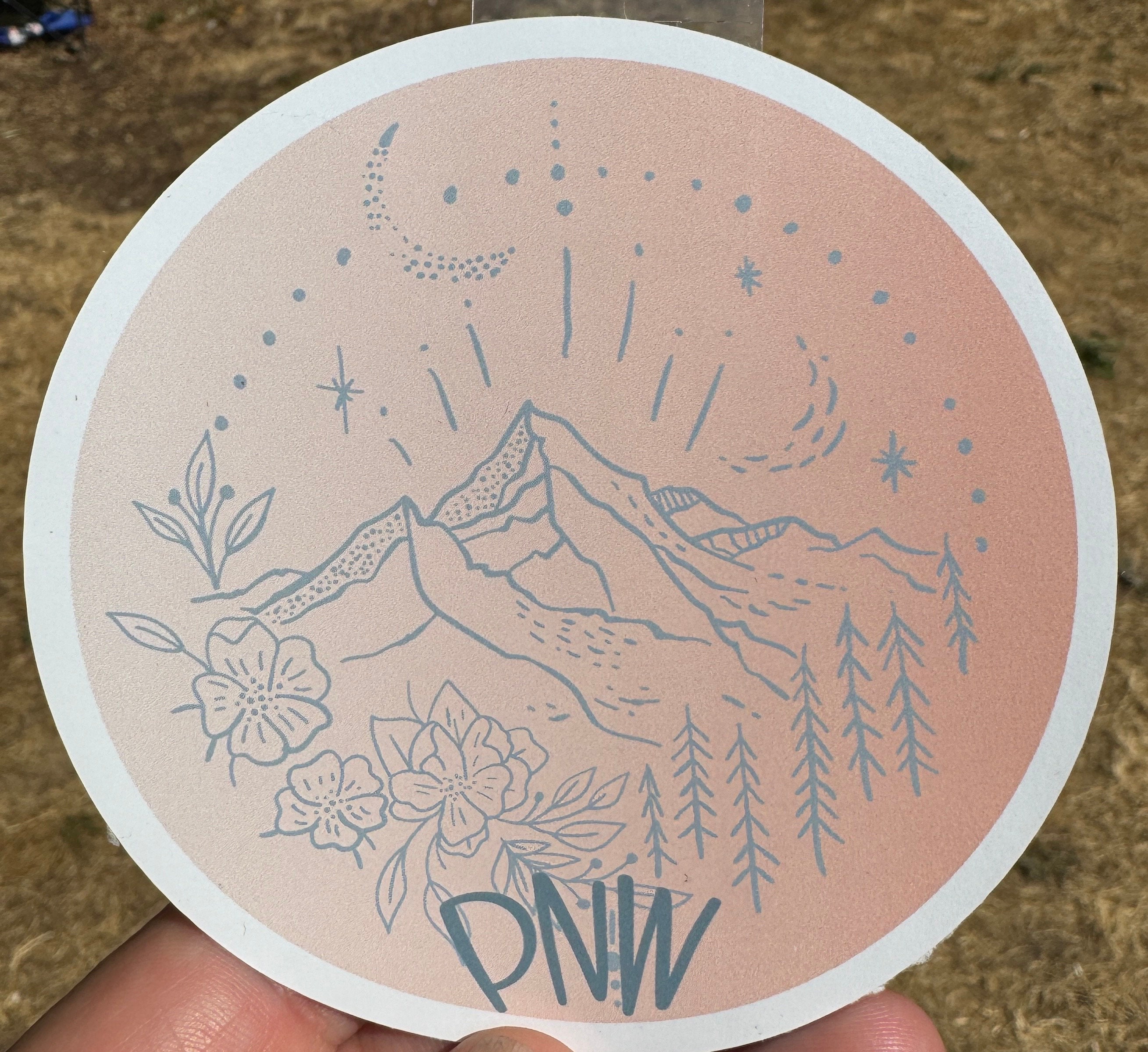 PNW Sticker | Pacific Northwest Mountain Vinyl Decal - Etsy