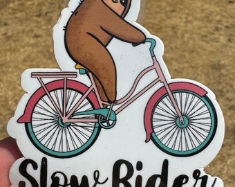 Sloth Slow Rider Sticker Sloths Stickers