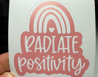 Radiate Positivity Sticker