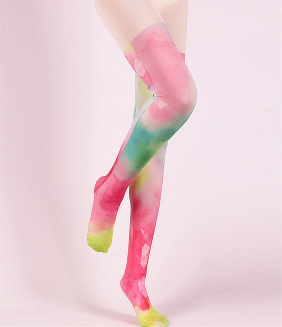 Hot Selling Rainbow Designer Stockings,party Tights, Fashion
