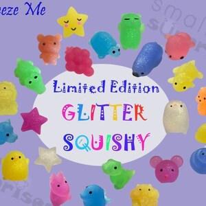Limited Edition GLITTER Squishy Mochi Silicon Stress Reliever