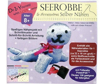 DIY Sew your own Sealion - Creative Sewing Project for Kids 8 years above / Made in Germany