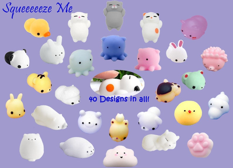 New Designs Squeeeze Me Squishy Mochi Silicon Stress Reliever Small Surprises anti-stress fidget toy squeeze stretch toy Spielzeug Bild 1