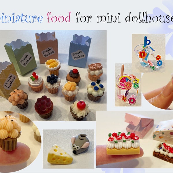 Miniature World: Miniature Food Mini Snacks for Miniature Dollhouse