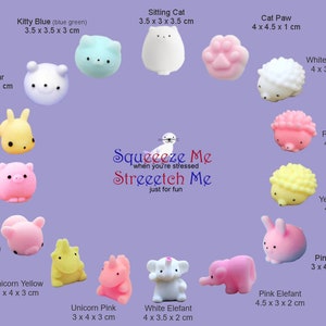 New Designs Squeeeze Me Squishy Mochi Silicon Stress Reliever Small Surprises anti-stress fidget toy squeeze stretch toy Spielzeug Bild 4