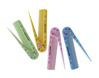 Foldable comb / girls beauty accessories / cute items present - small surprises