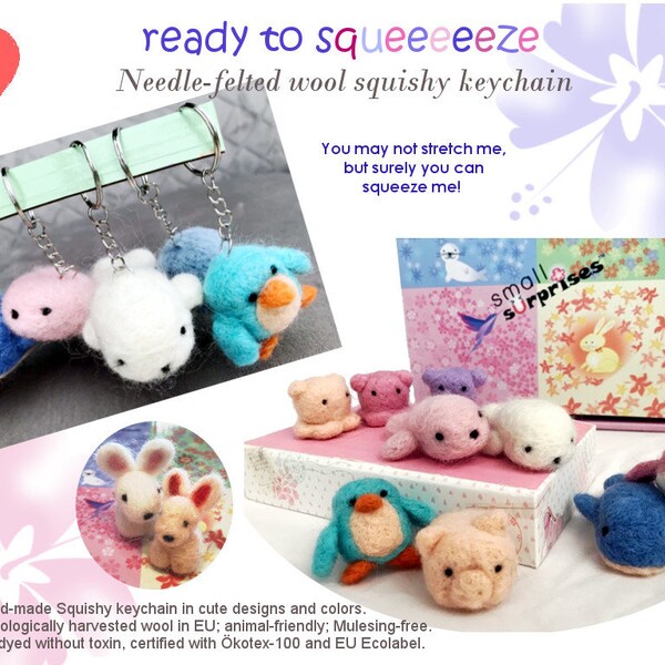 Squishy Keychain Etsy