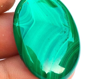 Natürlicher Malachit Cabochon ovale Form - 33x23x6mm-Ct 54.5