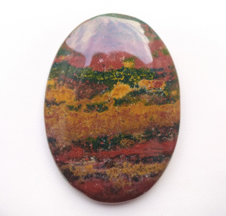 natural bloodstone oval shape For Jewelry Cabochons Loose Gemstone top quality Handmade gemstone jewelry 46m 85ct