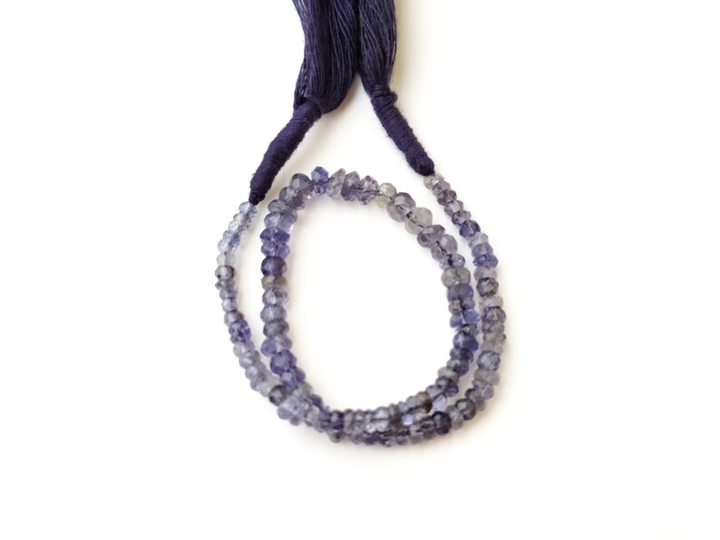 iolite necklace beads Handmade Necklace beads natural beads High Quality iolite necklace inch 9/'