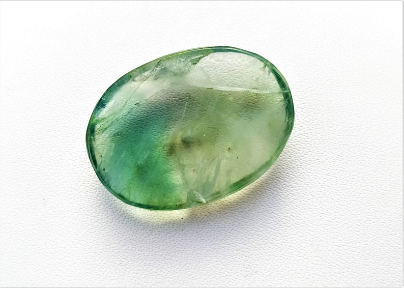 Natural green Fluorite oval shape For Jewelry Cabochons Loose Gemstone top quality Handmade gemstone jewelry 27m 39.cts