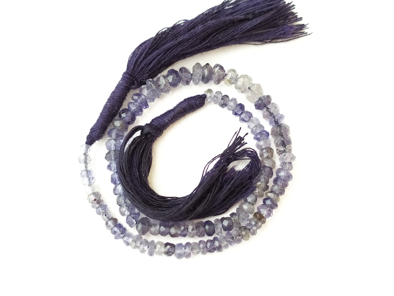 iolite necklace beads Handmade Necklace beads natural beads High Quality iolite necklace inch 9/'