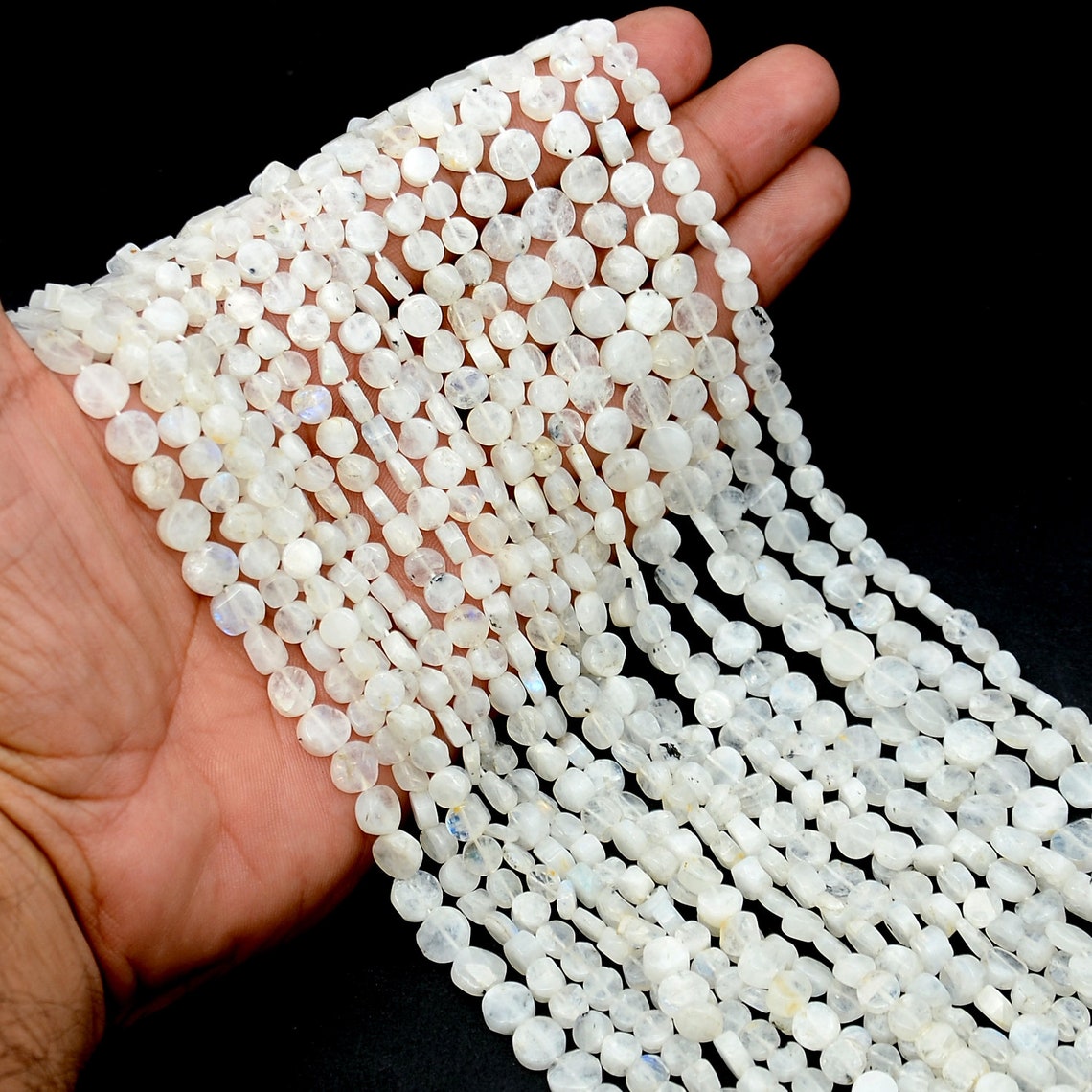 Natural moonstone beads for jewelry gemstone top quality Etsy