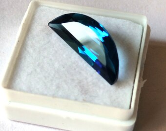 sapphire gemstone cut loose gemstone  6.Ct perfect blue sapphire  fancy  shape sapphire for jewelry 24x8x4mm