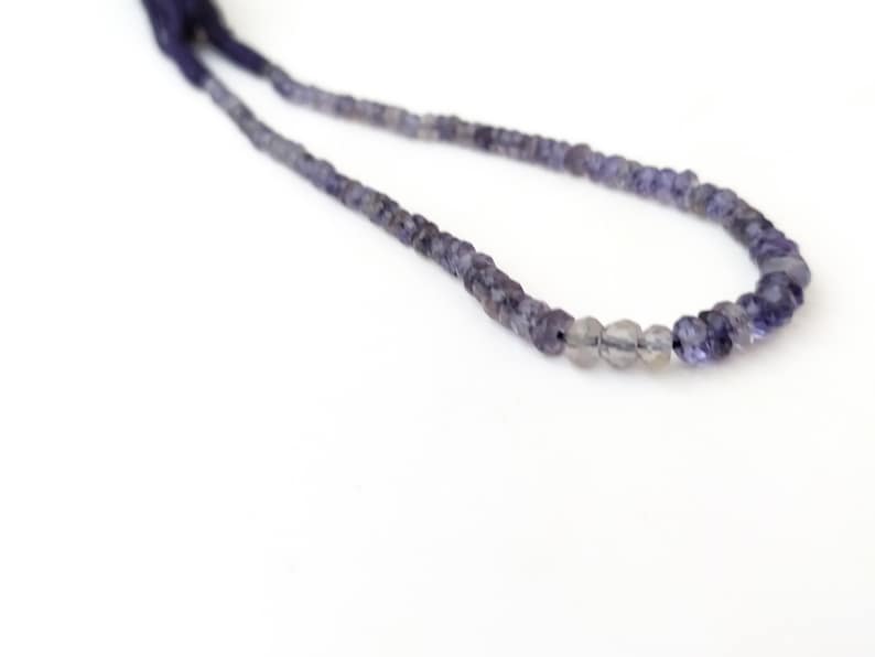 iolite necklace beads Handmade Necklace beads natural beads High Quality iolite necklace inch 9/'