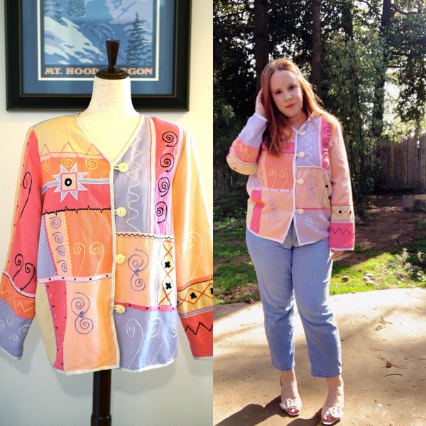 Pink Patchwork Quilted Jacket
