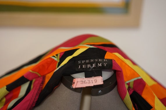 Spenser Jeremy Vintage Silk Wrap Multicolored XL … - image 6
