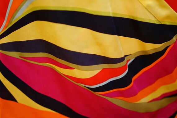 Spenser Jeremy Vintage Silk Wrap Multicolored XL … - image 5