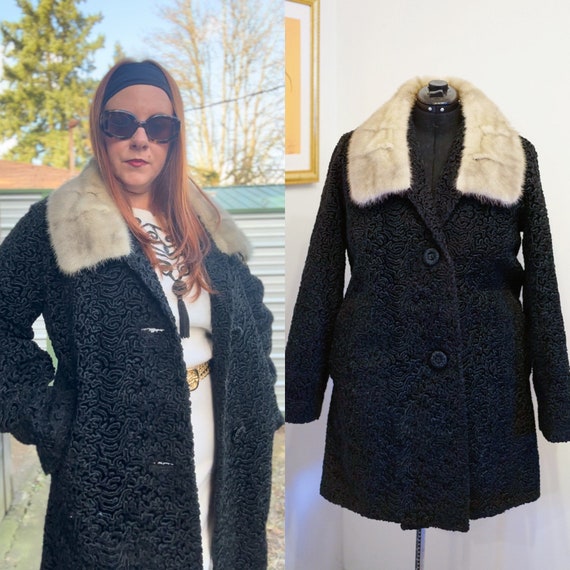 希少色♡ALBO QUATTRO スペインラビットファージャケット 高級毛皮 Arctic Marble Fox Coat Shawl Collar | SKANDINAVIK FUR