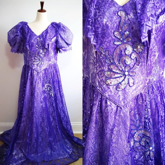 Vintage 1980s Plus Size Romantic Bridgerton Style
