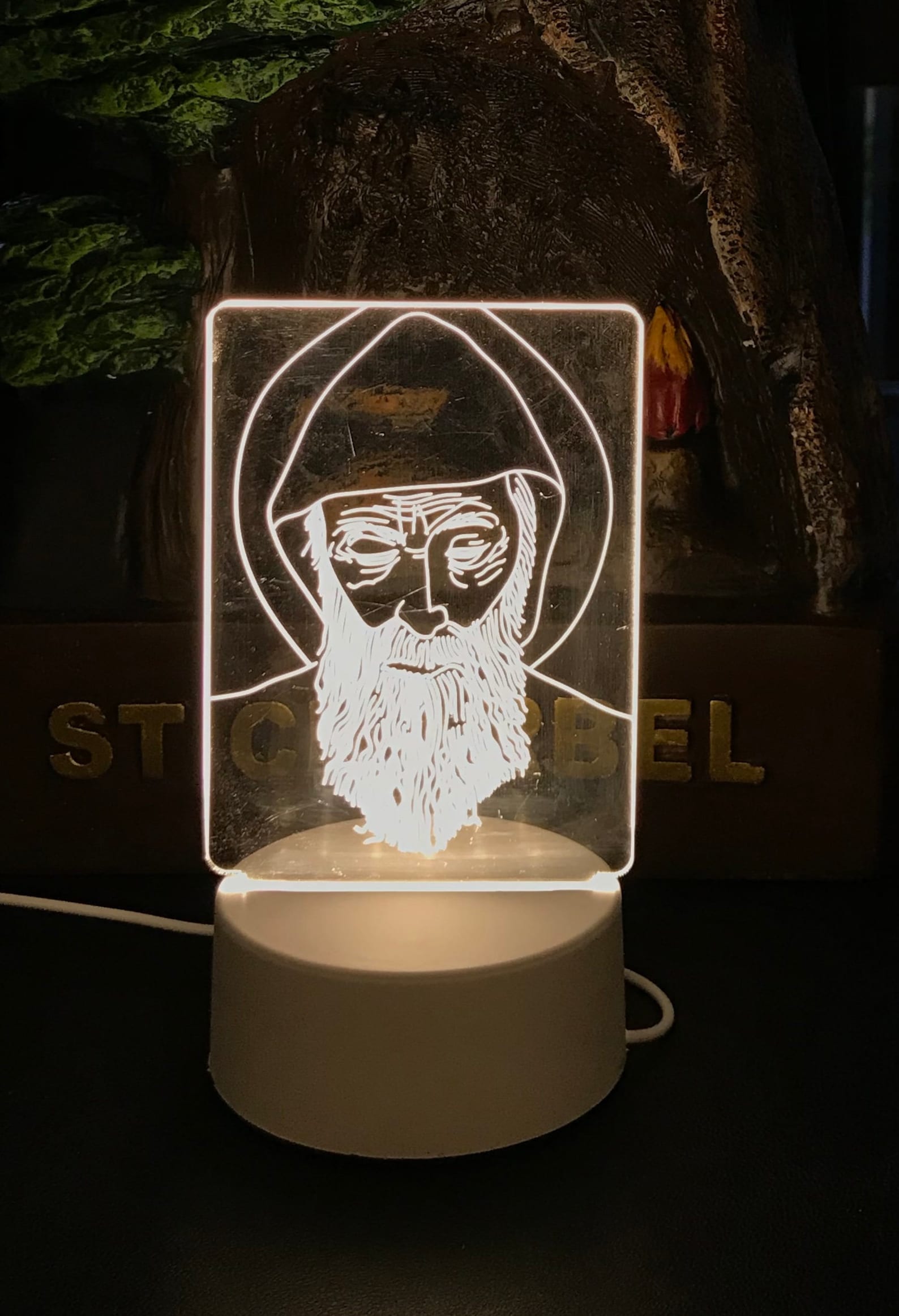 St Charbel 3D Creative Visualization Lamp - Etsy