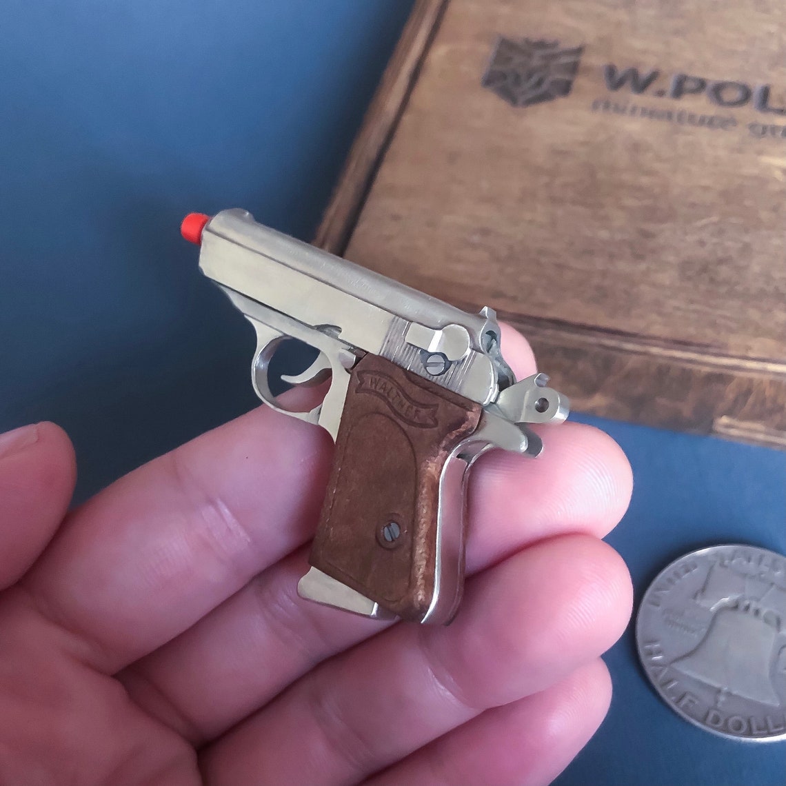 Miniature gun Walther PPK scale 1/3 Slide mini gun Mini gun Etsy