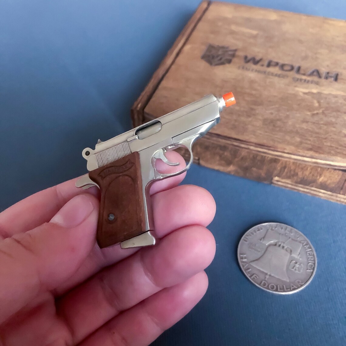 Miniature gun Walther PPK scale 1/3 Slide mini gun Mini gun Etsy