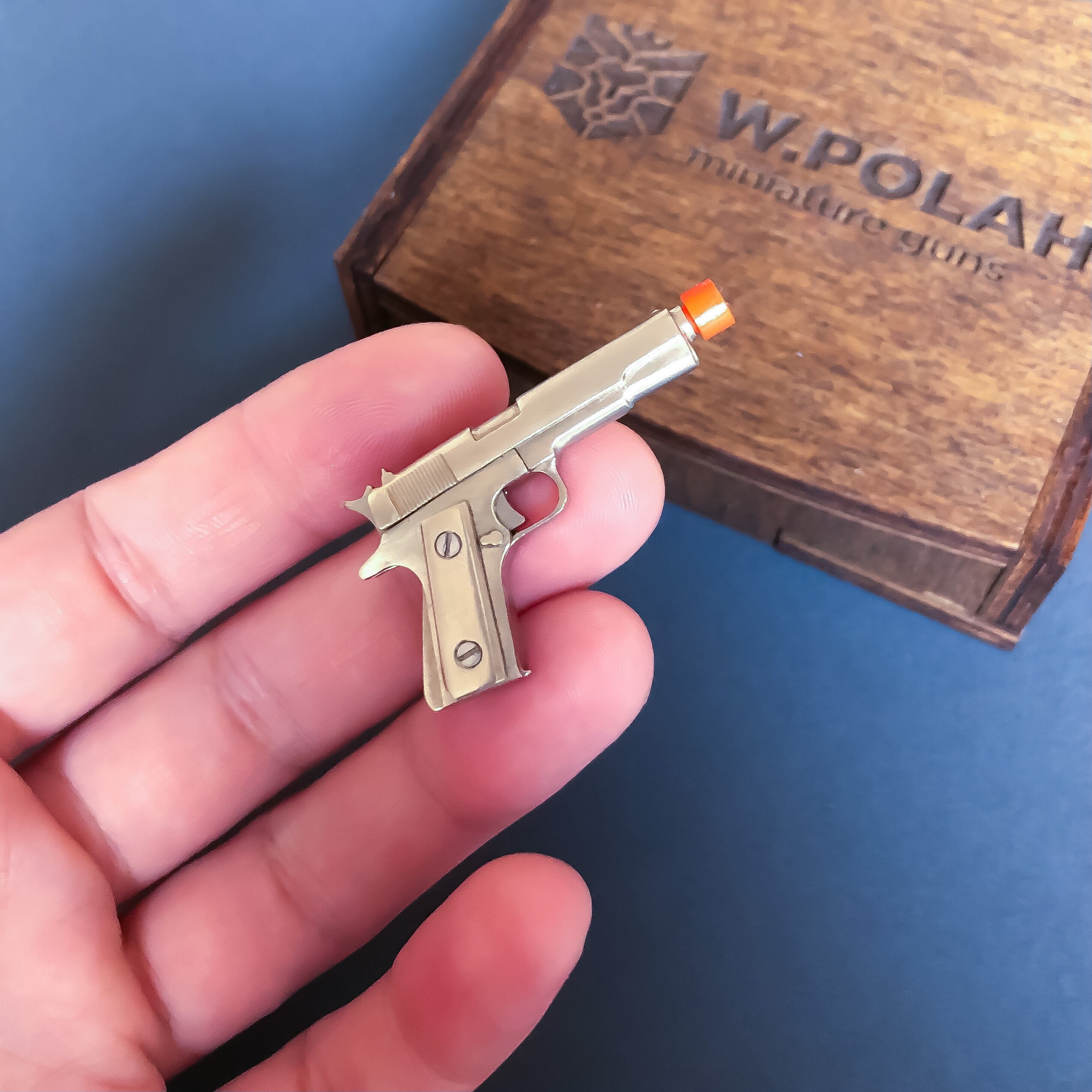 Miniature Gun Colt 1911 Scale 1/6 Pinfire Gun Mini Gun Colt Etsy