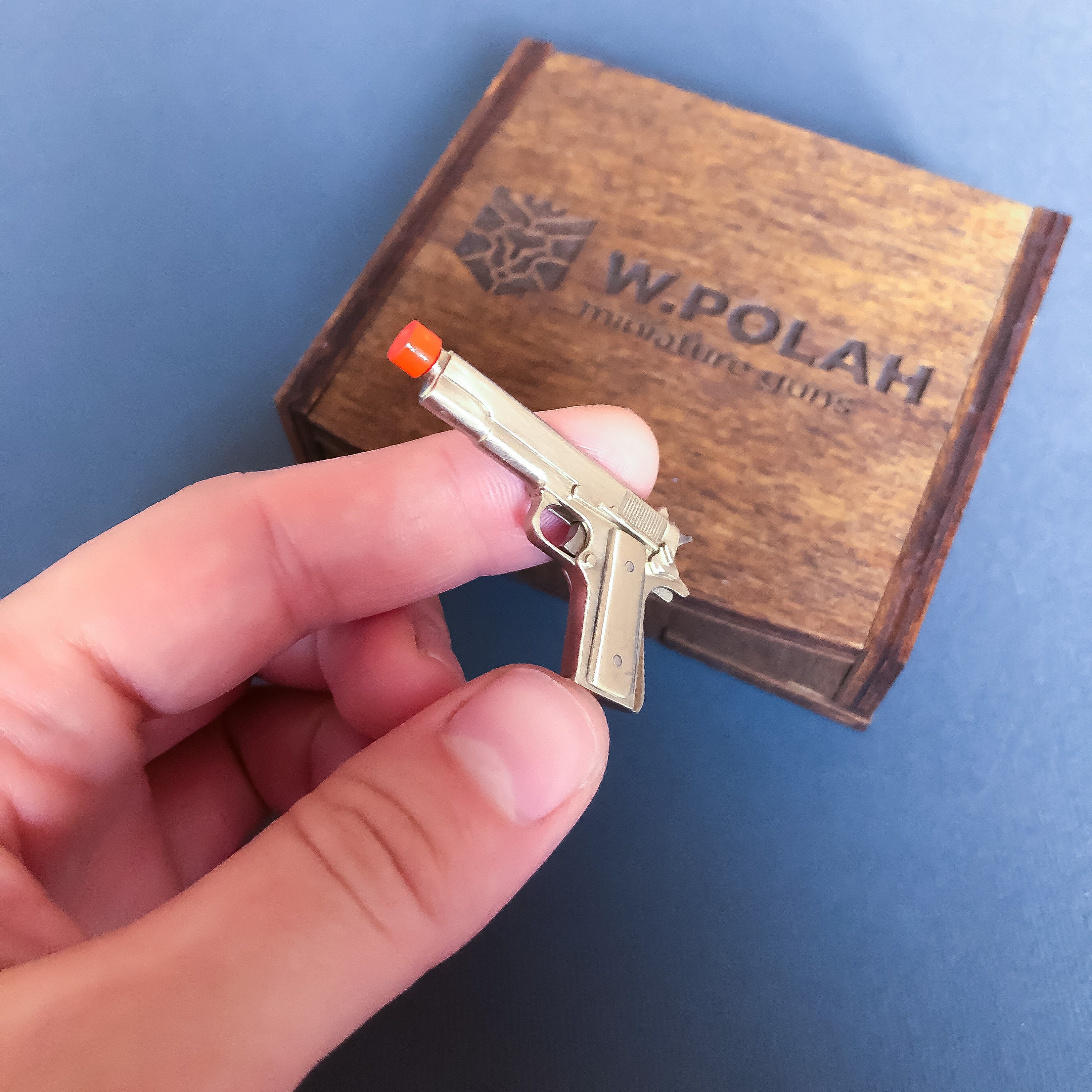 Miniature gun Colt 1911 scale 1/6 pinfire gun Mini gun Colt Etsy