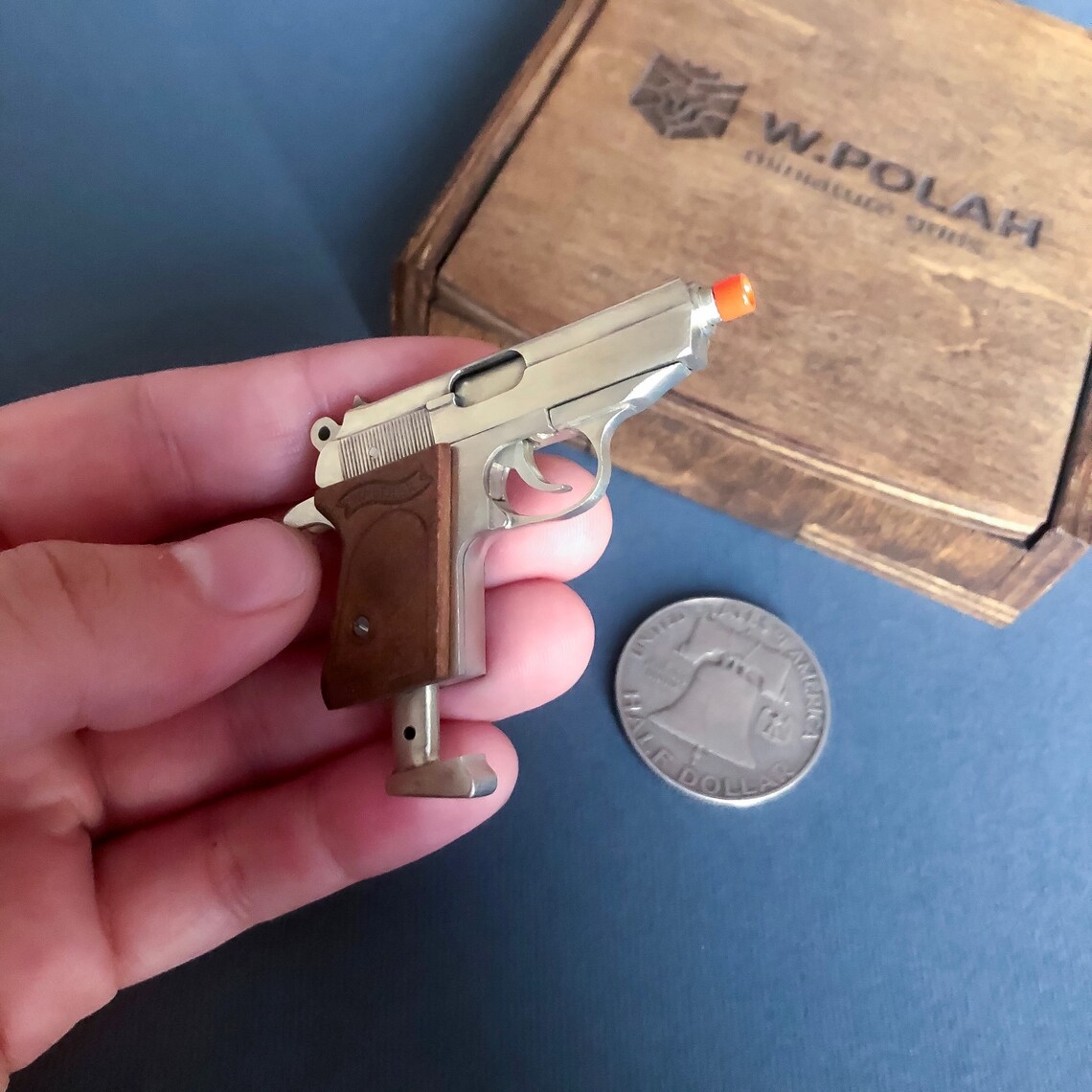 Miniature gun Walther PPK scale 1/3 Slide mini gun Mini gun Etsy