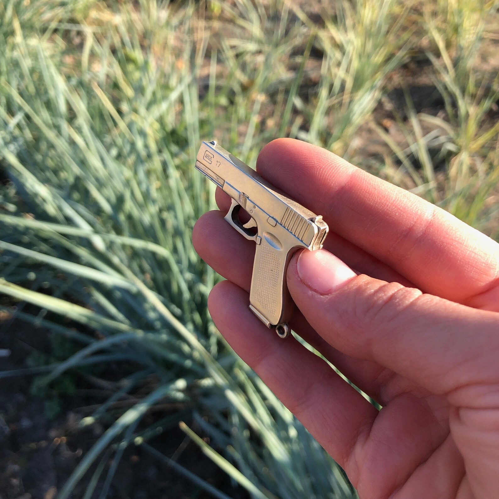 Miniature gun M17 scale 1/4 pinfire gun collectable Mini gun Etsy