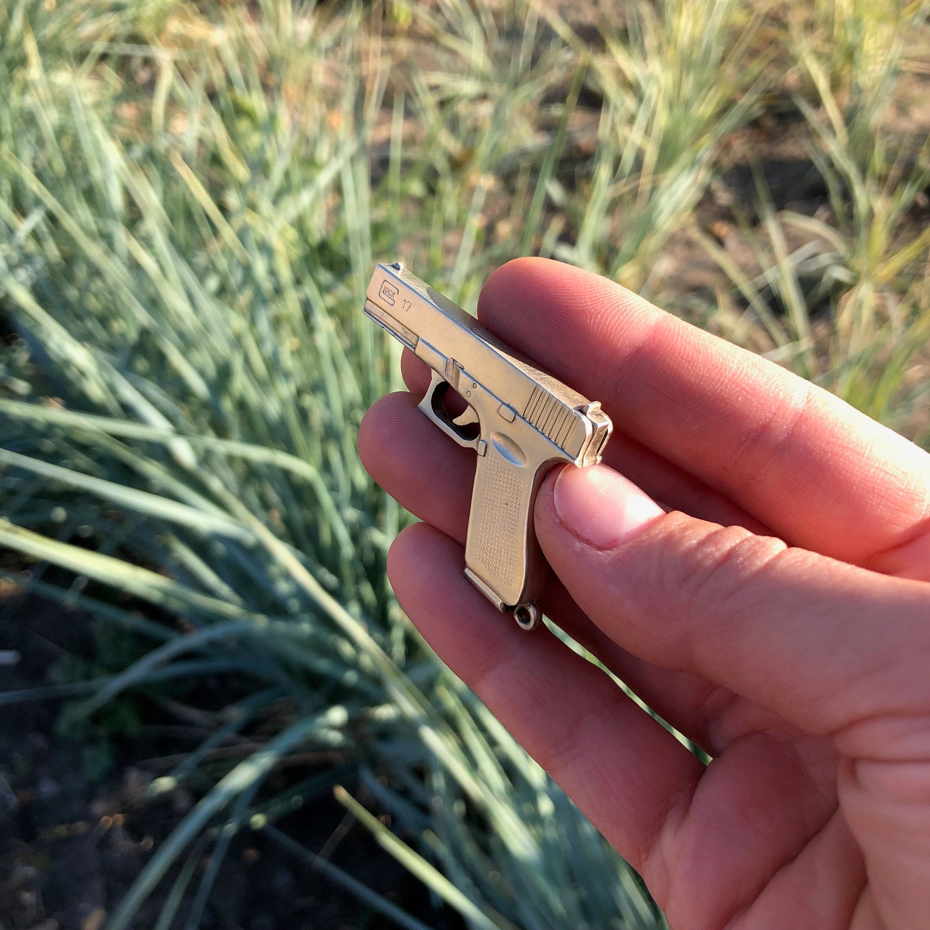 Miniature gun M17 scale 1/4 pinfire gun collectable Mini gun Etsy