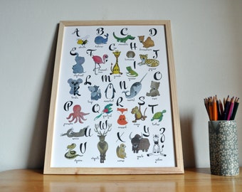 Animal ABC - Art Print